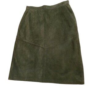 Smith & Watson suede skirt sage color sz 12